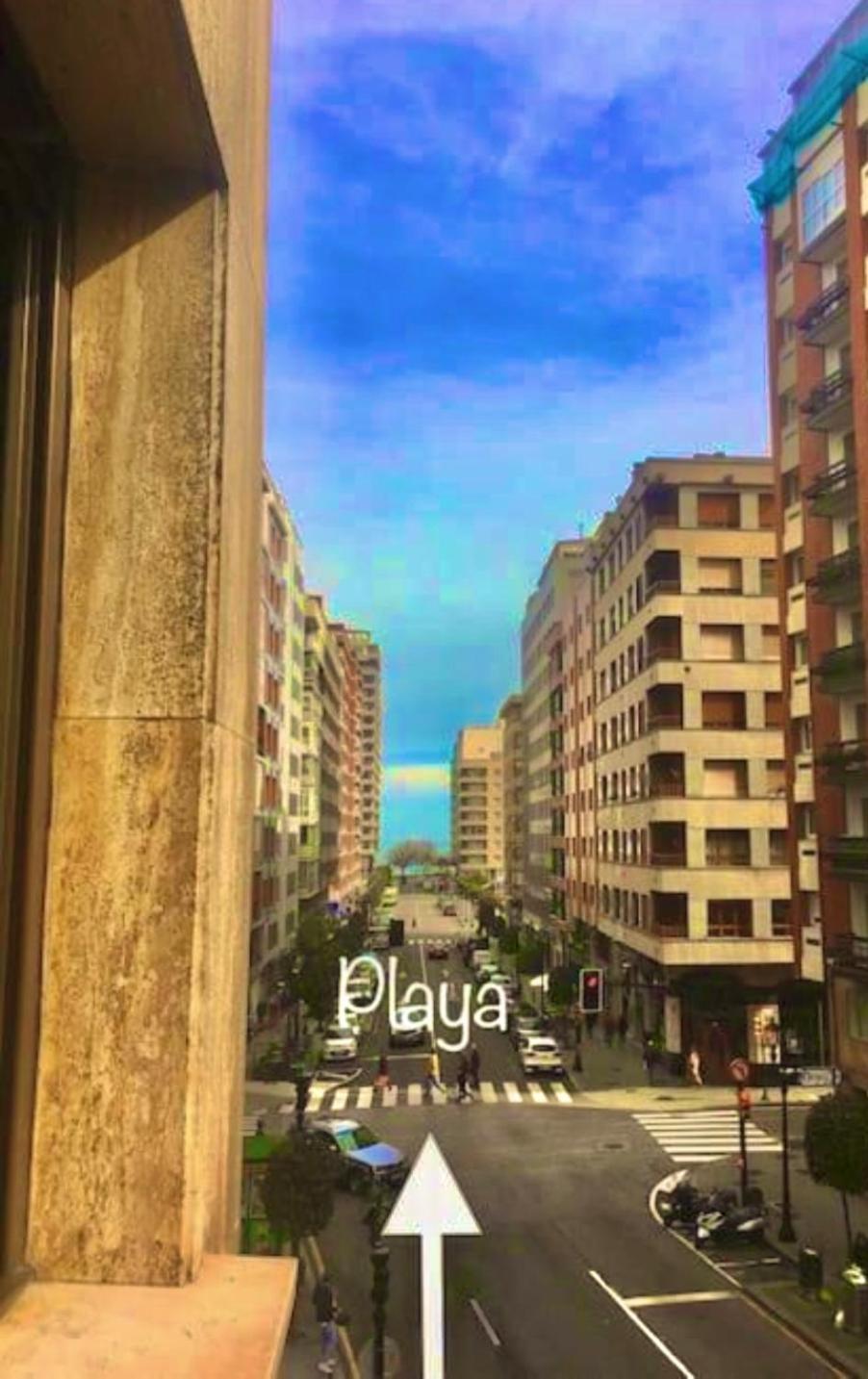 Rocamar Centro Playa San Lorenzo - Parking Gratuito 希洪 外观 照片